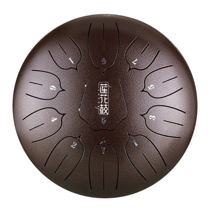 HUASHU THS11-10 Carbon Steel Tongue Drum 10 Inch 11 Notes D Major (2 Colors Available)
