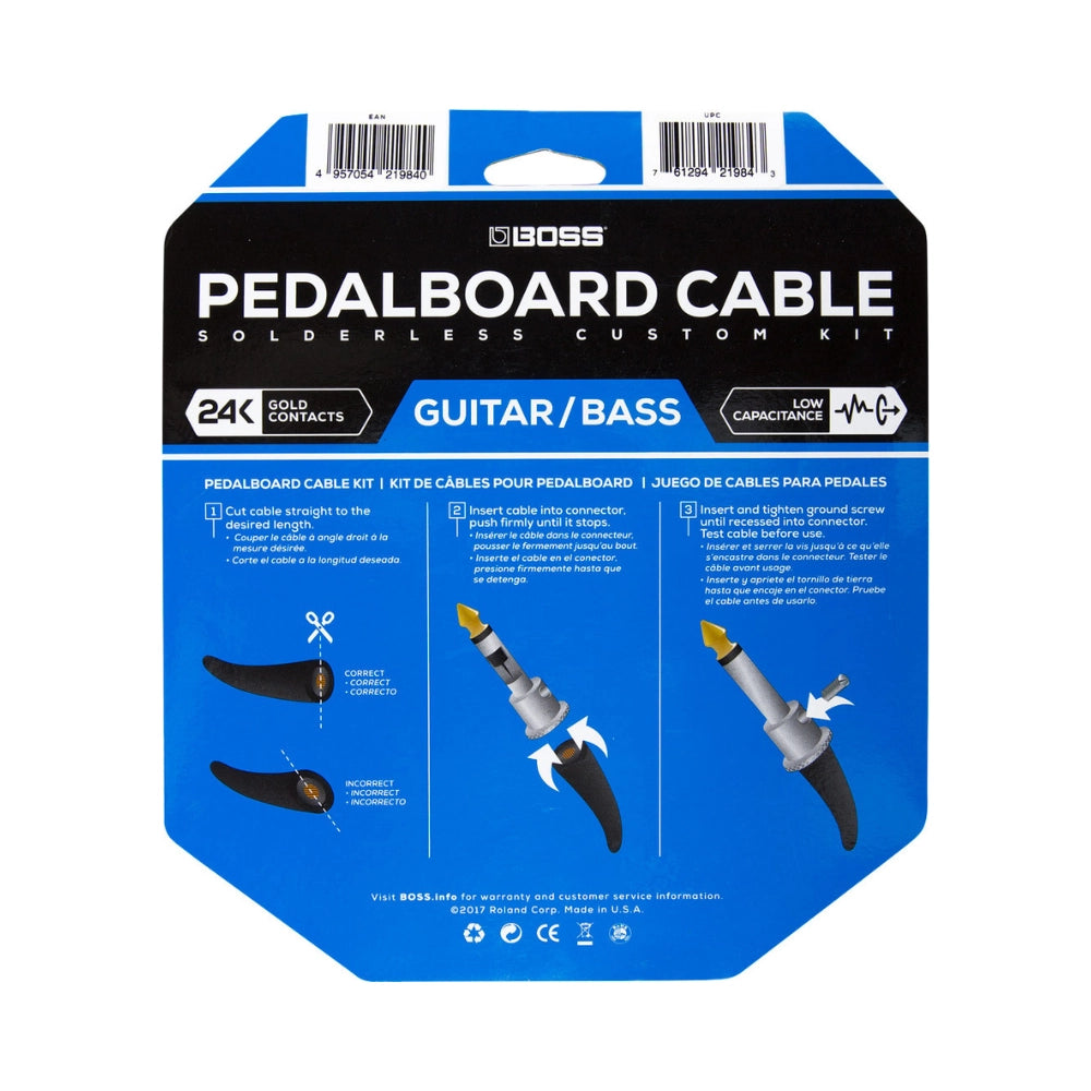 BOSS BCK-12 Pedalboard Cable Kit