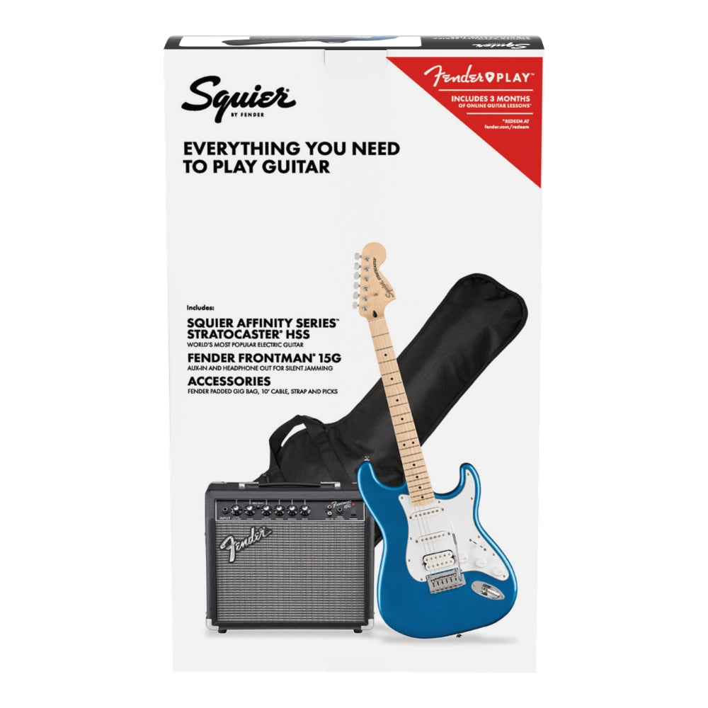 Fender's Squier Affinity Series Stratocaster HSS Electric Guitar Pack (Multiple Colors Available)