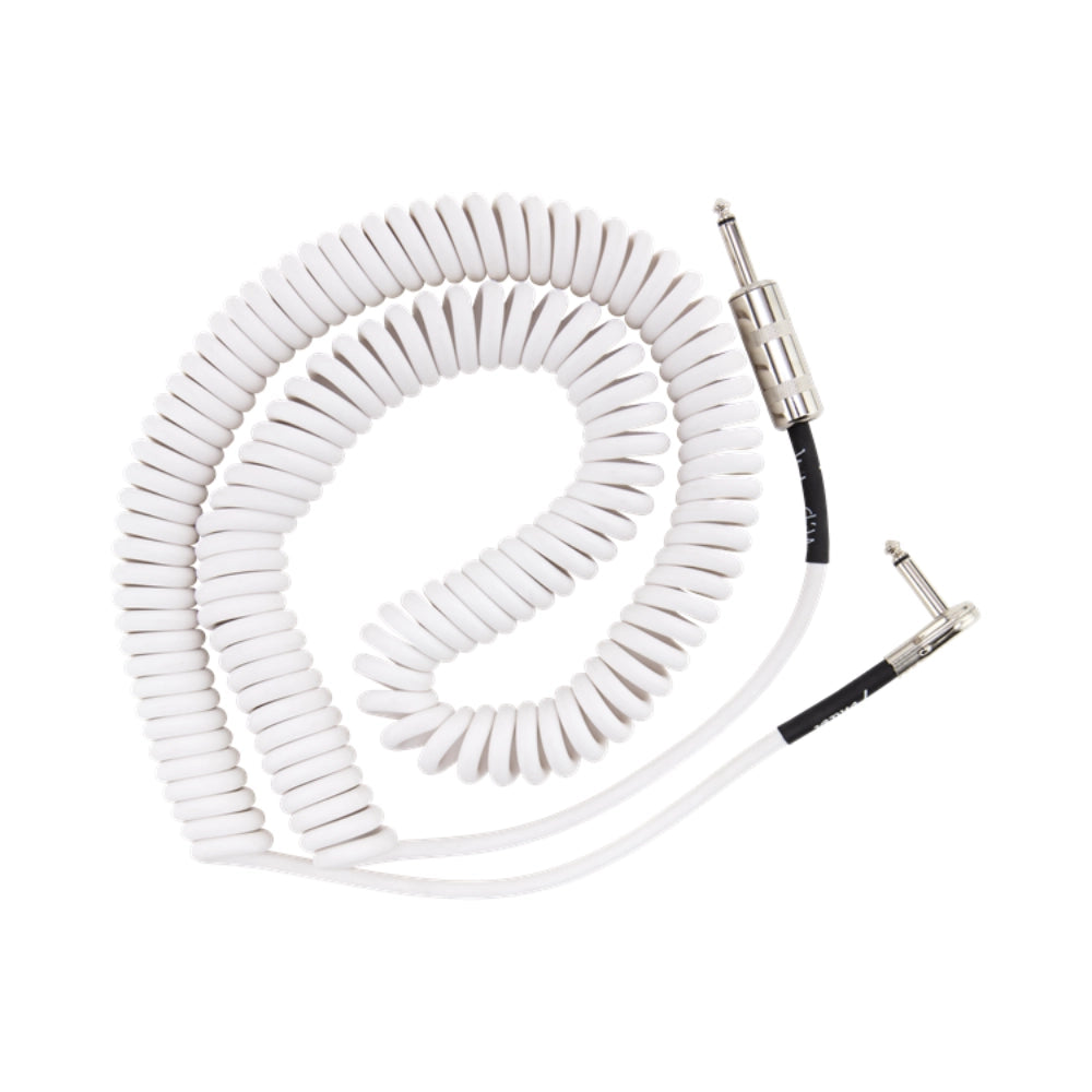 Fender 0990823002 Hendrix Voodoo Child Coil Instrument Cable, Straight/Angle, 30', White