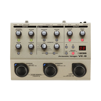 BOSS VE-8 Acoustic Singer Vocal Effects Processor