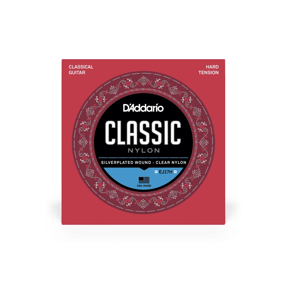 D'Addario Hard Tension Nylon Student Classical Strings EJ27H