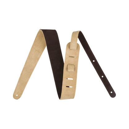 Fender 0990691021 Reversible Suede Strap, Brown/Tan, 2"