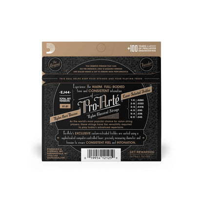 D'Addario Extra Hard Tension Nylon Classical Guitar Strings EJ44
