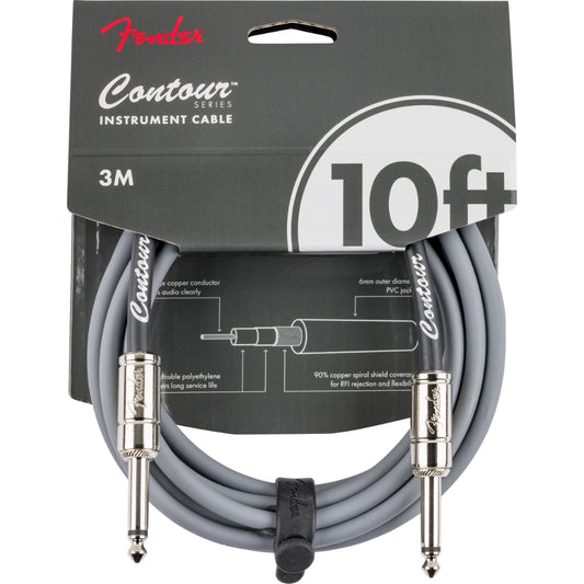 Fender Contour Series 10' Instrument Cables (Multiple Colors Available)