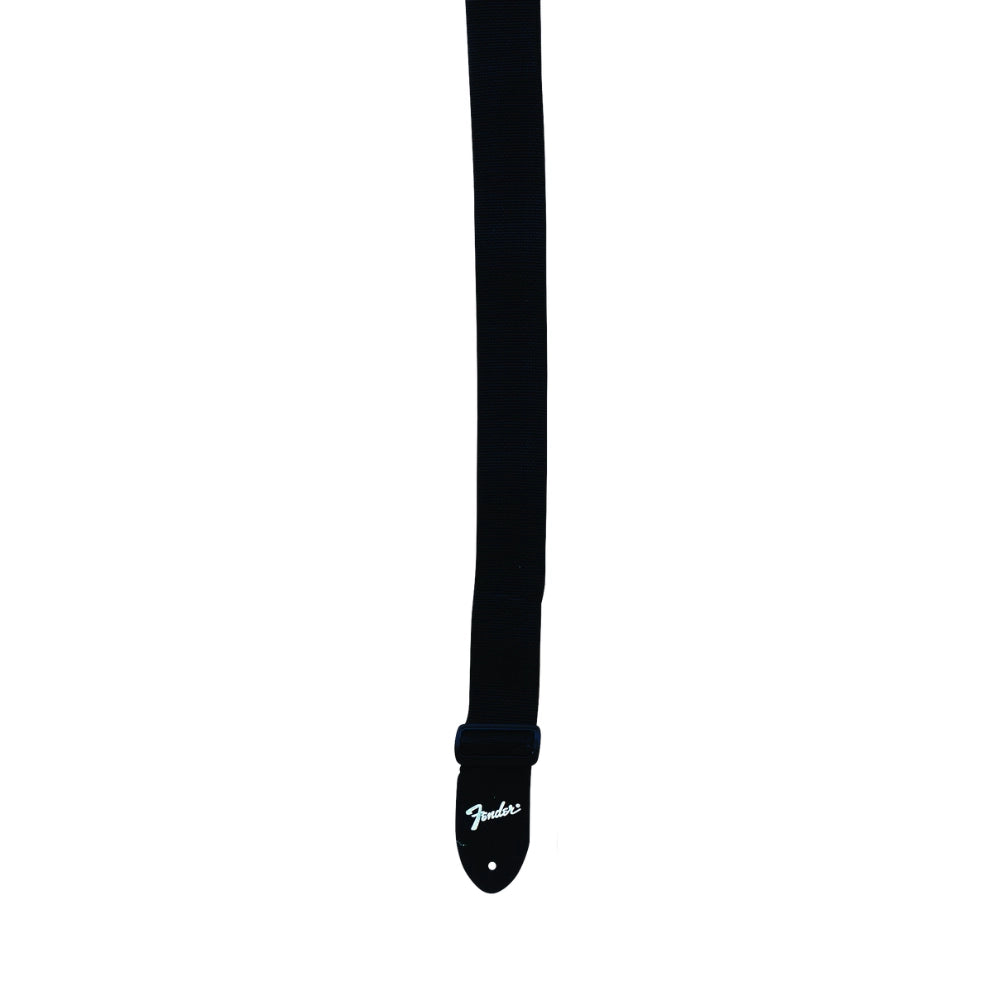 Fender 2" Polyester Strap, Leather End (Multiple Logo Colors Available)