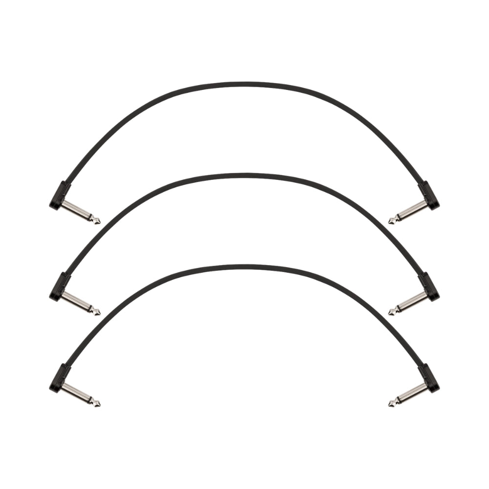 Fender 0990825010 Blockchain 12" Patch Cable, 3-pack, Angle/Angle