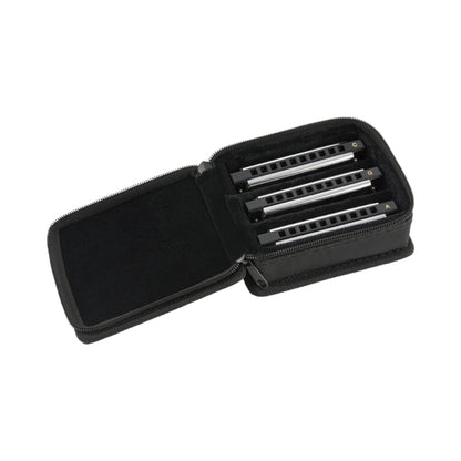 Fender 0990701021 Blues Deluxe Harmonicas - 3 Pack with Case