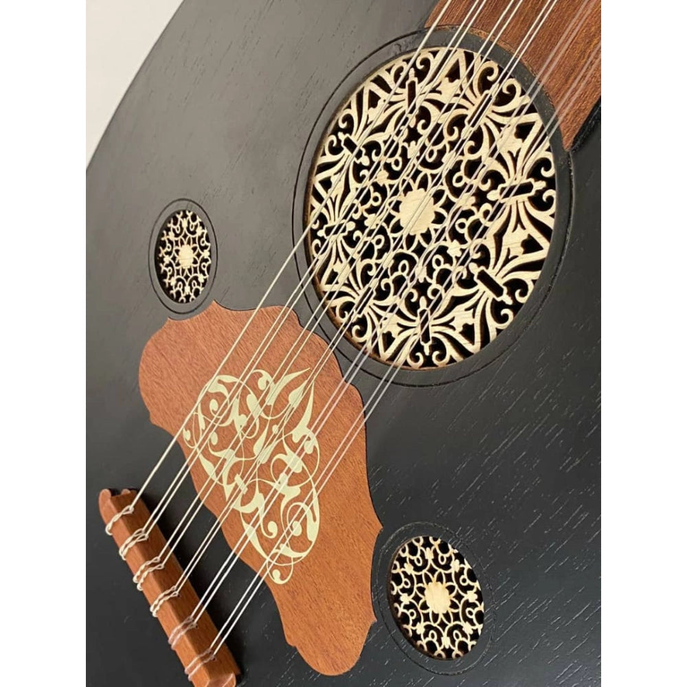 Zeryab Iraqi Oud Black with Fixed Bridge