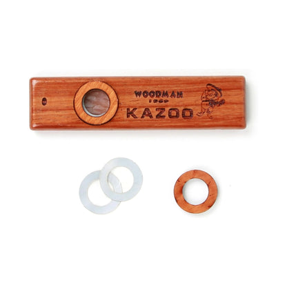 Wooden Kazoo with Metal Carry Case