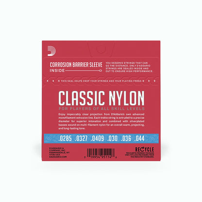 D'Addario Hard Tension Nylon Student Classical Strings EJ27H