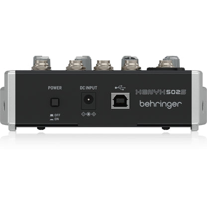 Behringer XENYX 502S Analog 5-Input Mixer with USB Streaming Interface