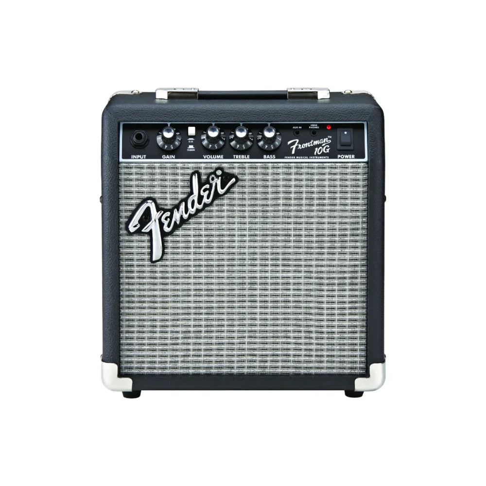 Aria Pro SSS & Fender Frontman 10G Electric Guitar Bundle