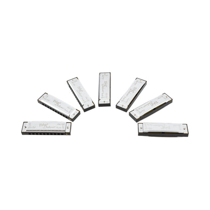 Fender 0990701049 Blues Deluxe Harmonicas - 7 Pack with Case