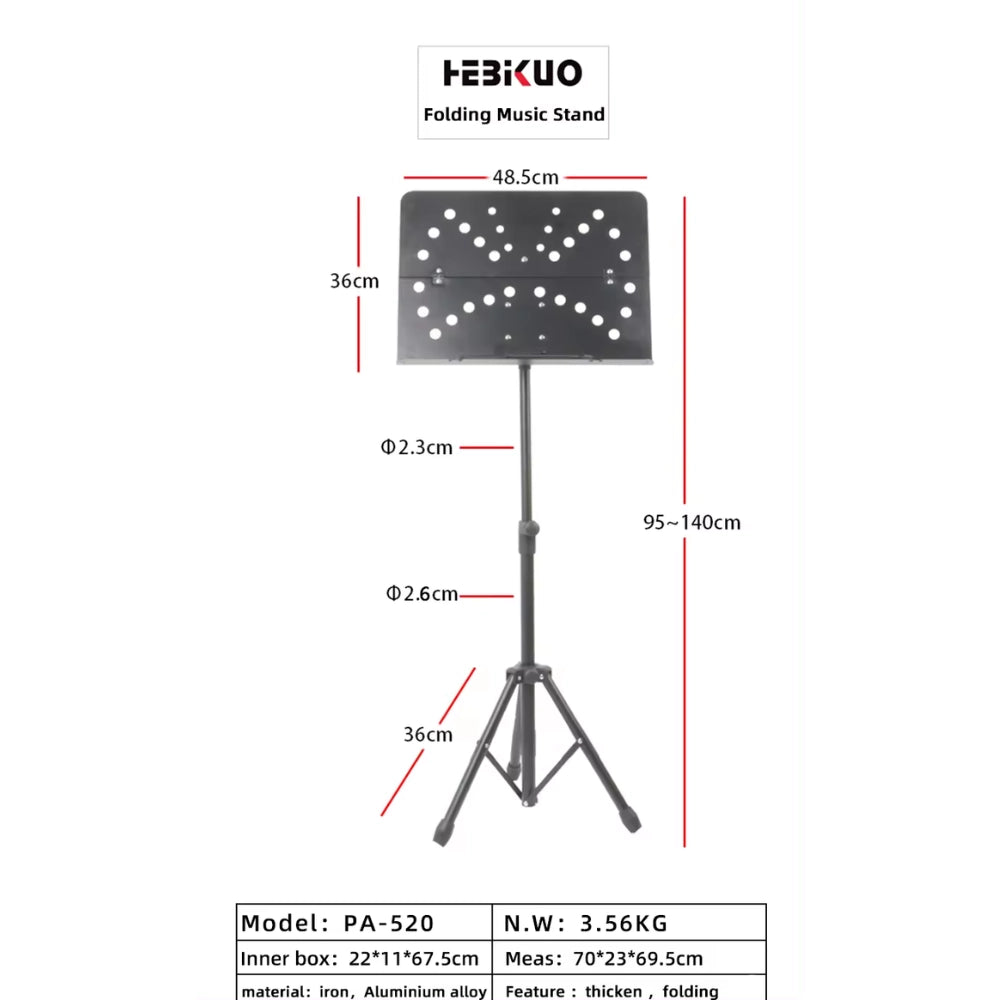 Hebikuo Heavy Duty Foldable Music Sheet PS-520