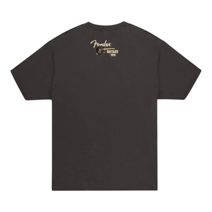 Fender 9192828406 Wings To Fly T-Shirt, Vintage Black, M