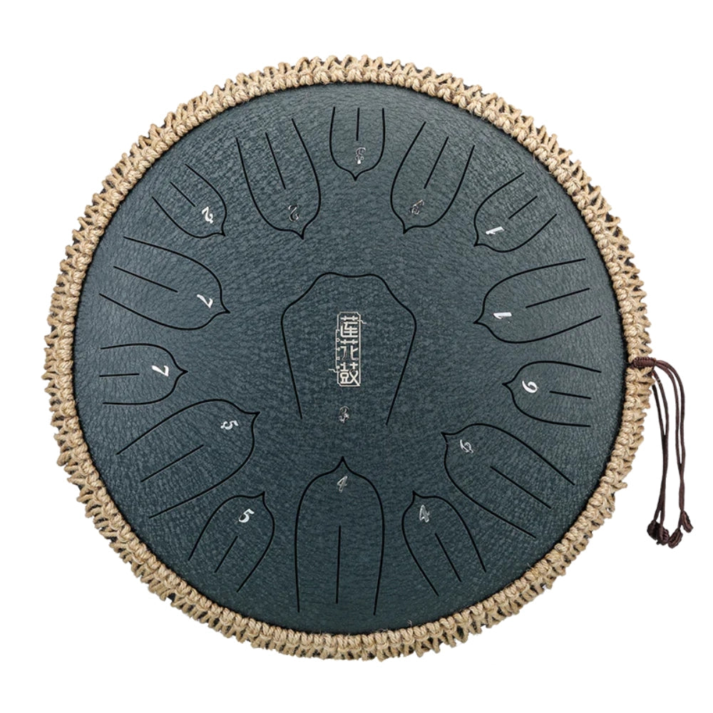 HUASHU THS15-12 Carbon Steel Tongue Drum 12 Inch 15 Notes D Major (2 Colors Available)