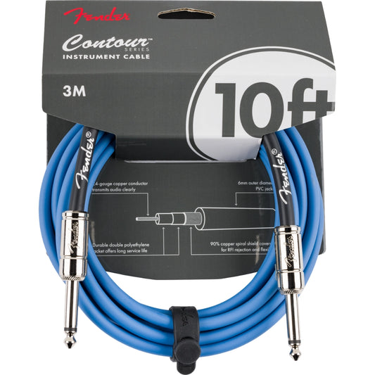 Fender Contour Series 10' Instrument Cables (Multiple Colors Available)