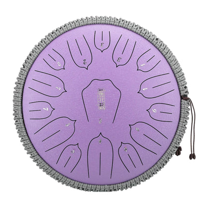 HUASHU THS15-14 Carbon Steel Tongue Drum 14 Inch 15 Notes C Major (2 Colors Available)