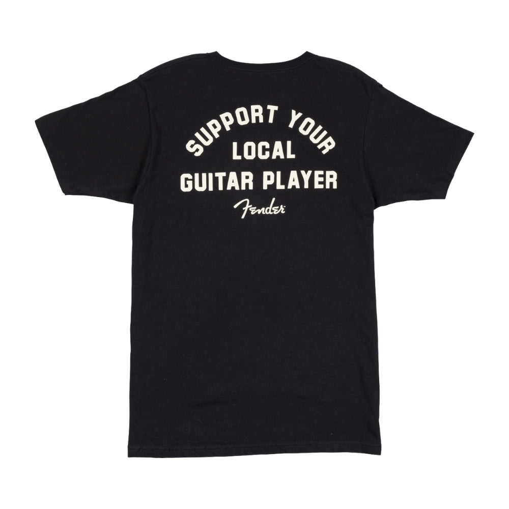 Fender 9193828406 Support Your Local Guitar Player Tee, Black, M