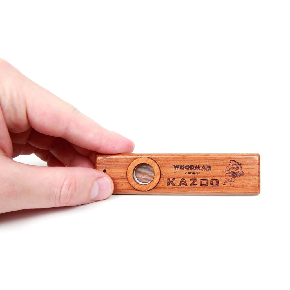 Wooden Kazoo with Metal Carry Case