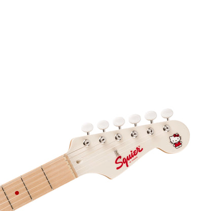 Fender's Squier 0379102980 Fender x Hello Kitty White Stratocaster