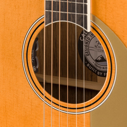 Fender 0971022334 California Vintage Malibu Acoustic Guitar with Case