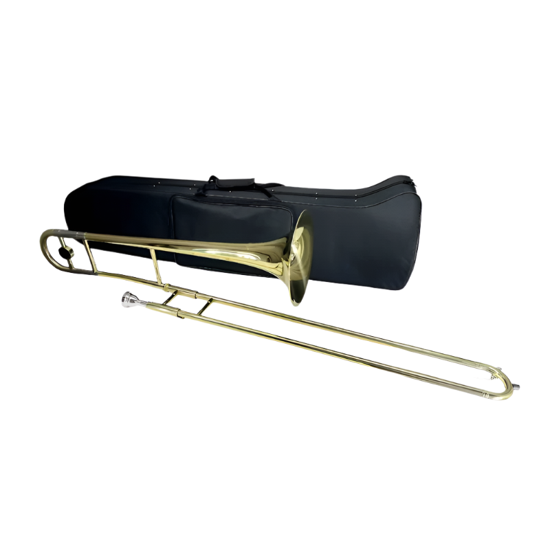 Aiersi Gold Lacquer Bb Alto Trombone