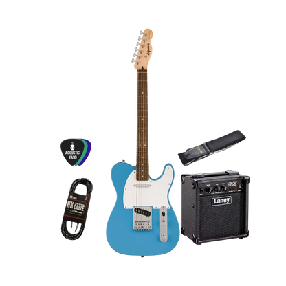 squier sonic telecaster tele laney amplifier lx10 10 watt strap hk jack cable picks electric guitar bundle shop store beirut lebanon