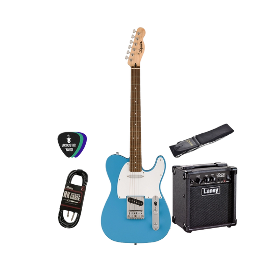 squier sonic telecaster tele laney amplifier lx10 10 watt strap hk jack cable picks electric guitar bundle shop store beirut lebanon