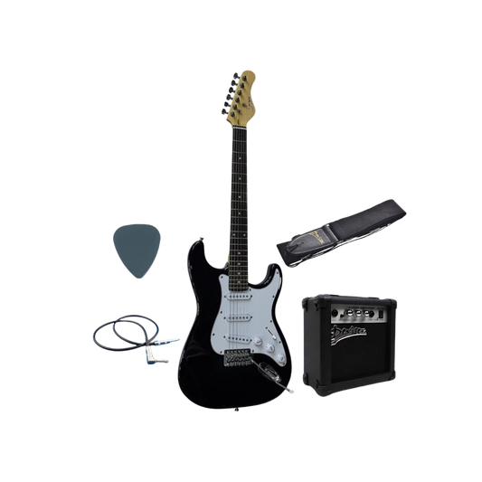 smiger sss strat stratocaster electric guitar bundle strap amp amplifier pick picks cable jackcable shop store beirut lebanon