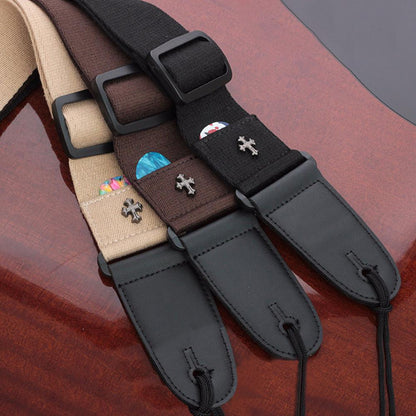 Guitar Strap with pick holder