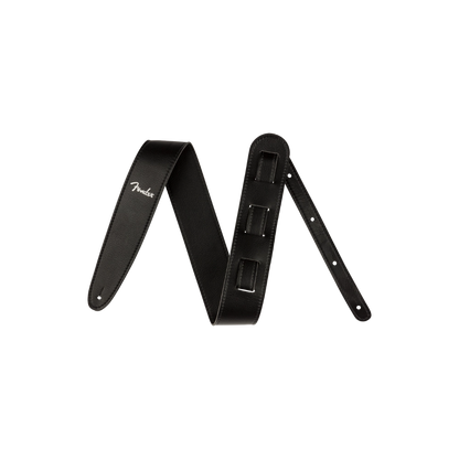 Fender 0990647000 Vegan Leather Strap, Black, 2.5", Microfiber