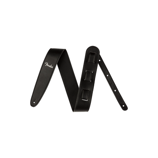 Fender 0990647000 Vegan Leather Strap, Black, 2.5", Microfiber