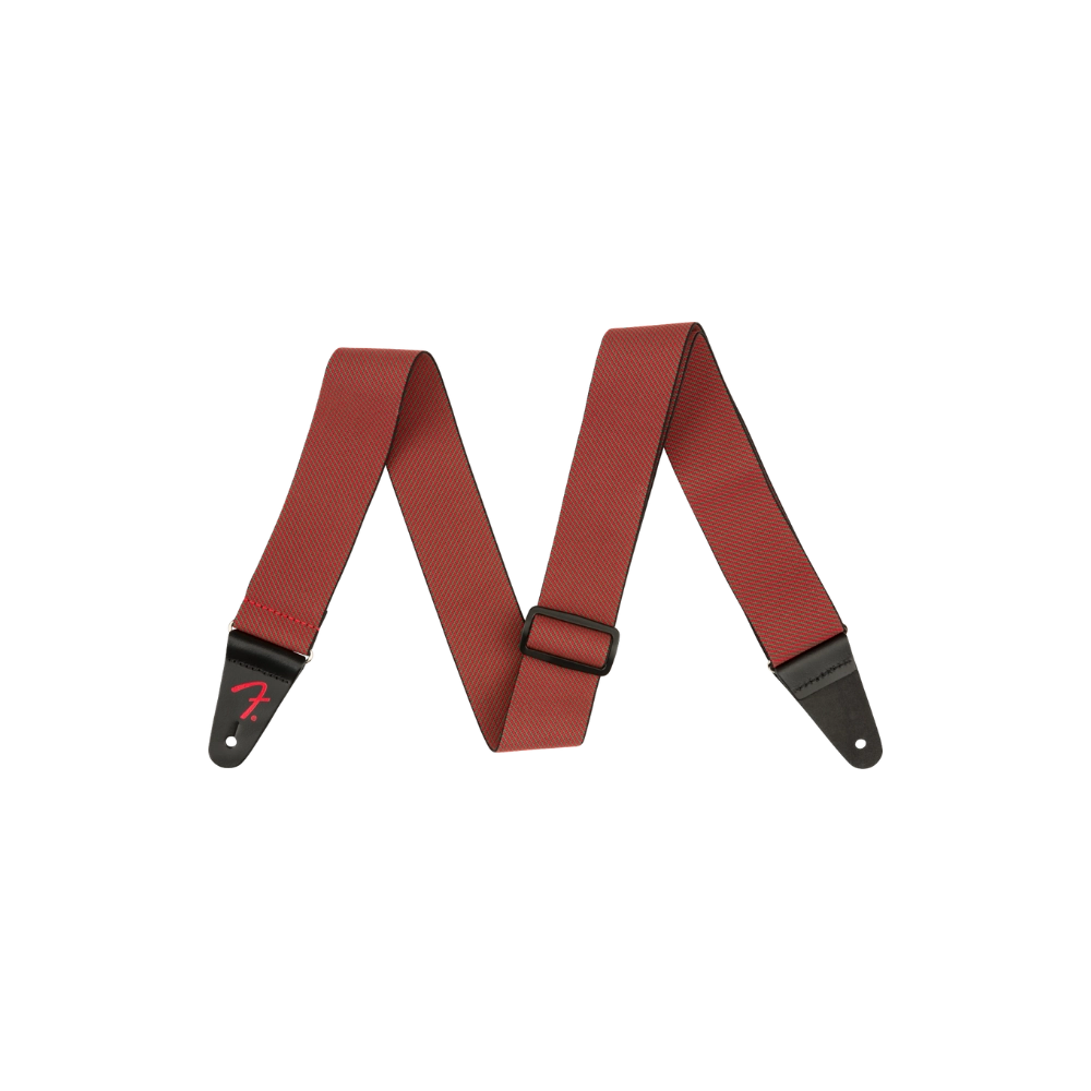 Fender 0990662022 Limited Edition WeighLess™ Festive Tweed Strap, Green and Red, 2"