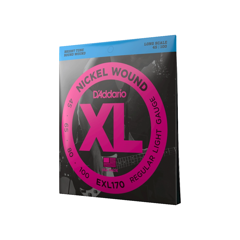 D'Addario 45-100 Regular Light Long Scale Bass Strings EXL170