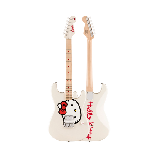 Fender's Squier 0379102980 Fender x Hello Kitty White Stratocaster