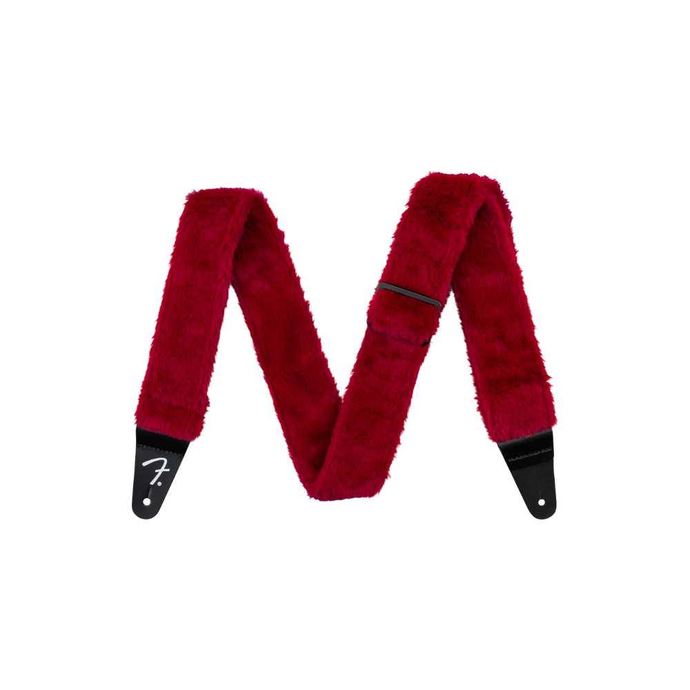 Fender 0990642025 Poodle Plush Strap, Red