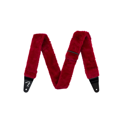 Fender 0990642025 Poodle Plush Strap, Red