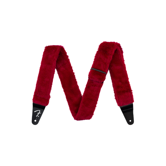 Fender 0990642025 Poodle Plush Strap, Red