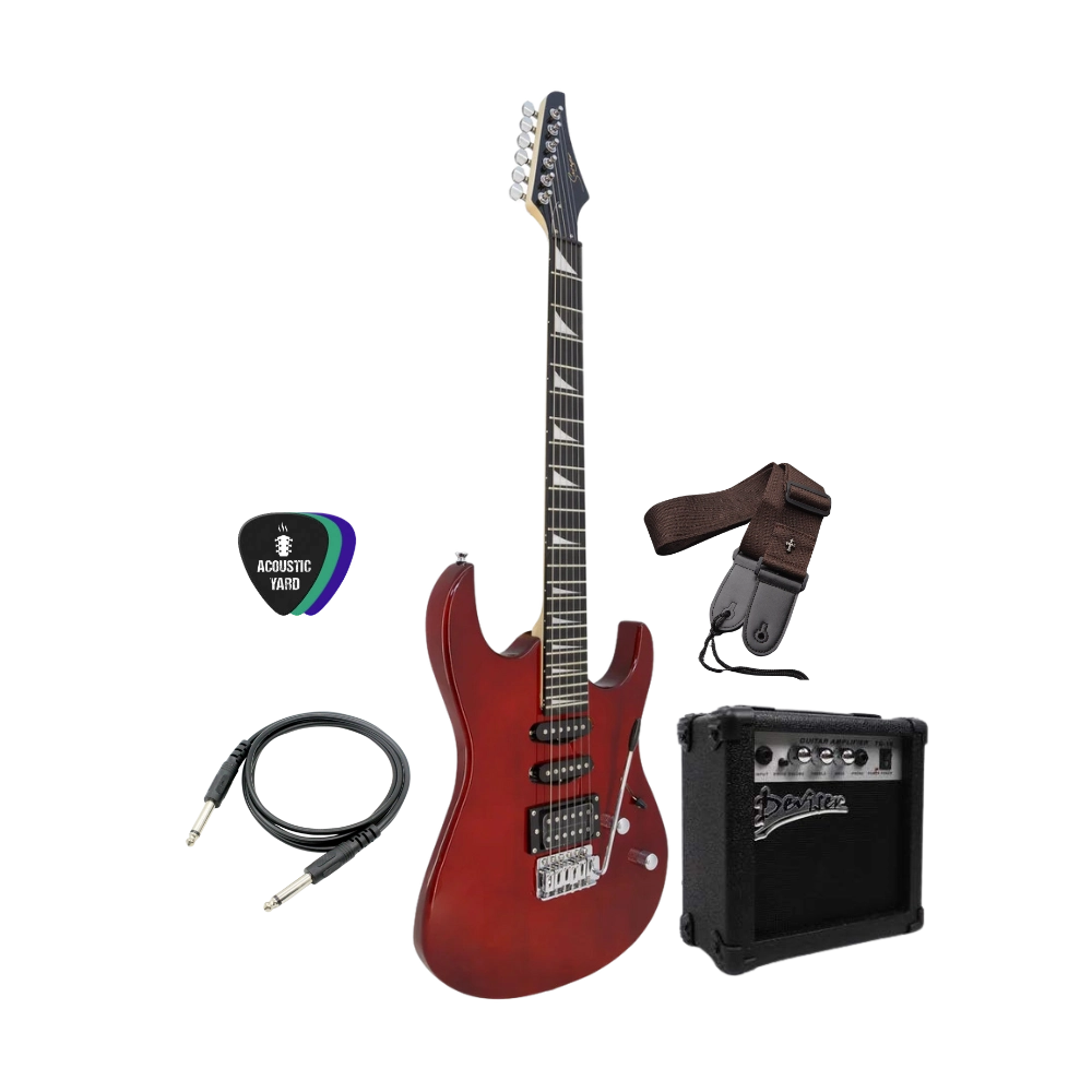 Smiger HSS Electric Guitar Bundle