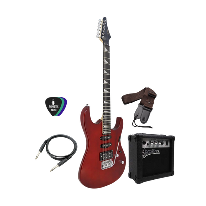 Smiger HSS Electric Guitar Bundle