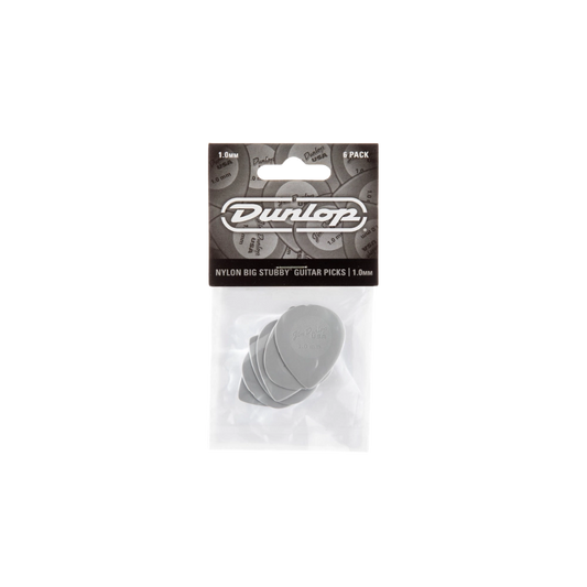 Jim Dunlop BIG STUBBY® NYLON PICK 1.0MM 445P100 (6 Pack)
