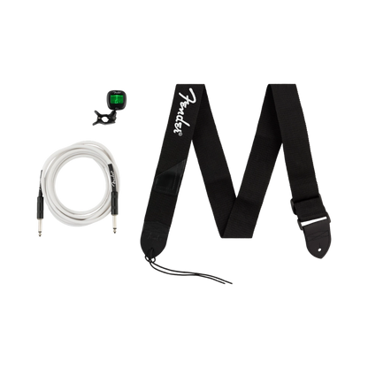 Fender 0992018005 Accessory Essentials Pack - Cable, Clip-On Tuner, Strap