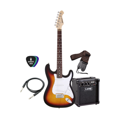 Aria Pro SSS Electric Guitar Bundle