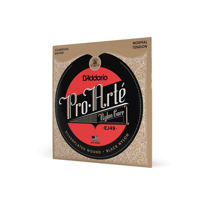 D'Addario Normal Tension Black Nylon Classical Guitar Strings EJ49