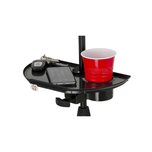 Gator Frameworks Mic Stand Accessory Tray with Drink Holder GFW-MICACCTRAY