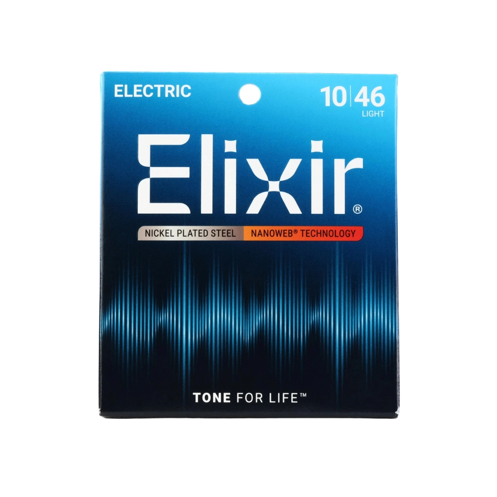 Elixir 12052 Nanoweb Electric Guitar Strings - .010-.046 Light