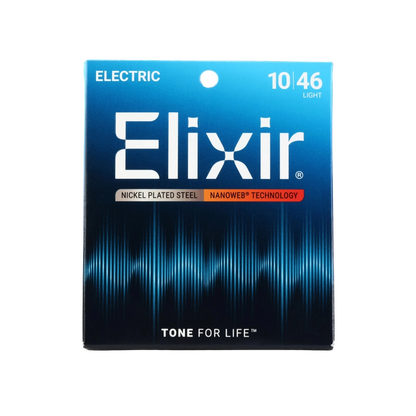 Elixir 12052 Nanoweb Electric Guitar Strings - .010-.046 Light