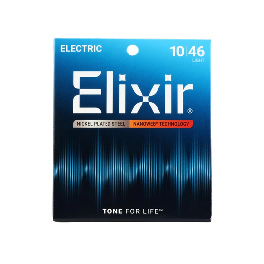 Elixir 12052 Nanoweb Electric Guitar Strings - .010-.046 Light